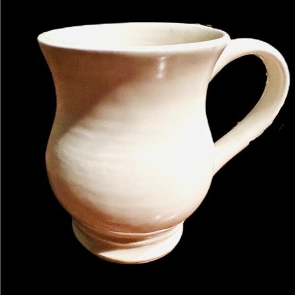 Vintage M Stamped Stoneware Blue & White Equestrian Horse Mug - Picture 6 of 10